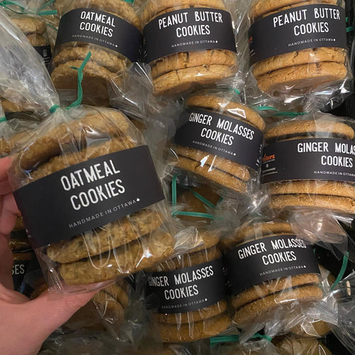 6 Pack Cookies - Oatmeal / Ginger Molasses / Peanut Butter